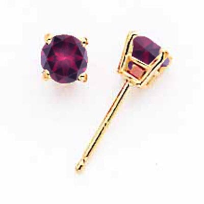 Lovely Rita's Earrings 14k Yellow Gold Rhodalite Garnet Earring