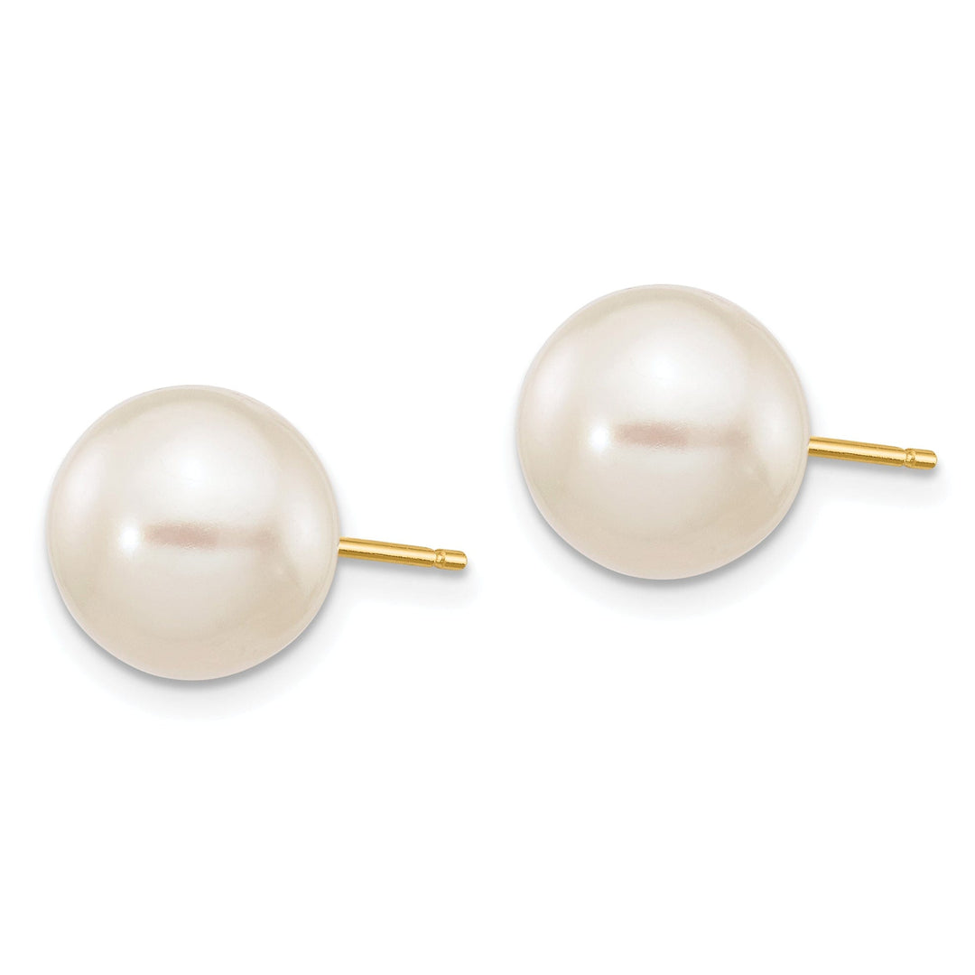 Lovely Rita's Earrings 14k Yellow Gold Round Cultured Pearl Earrings
