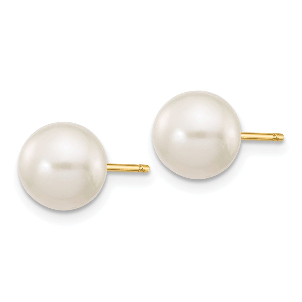 Lovely Rita's Earrings 14k Yellow Gold Round Cultured Pearl Earrings