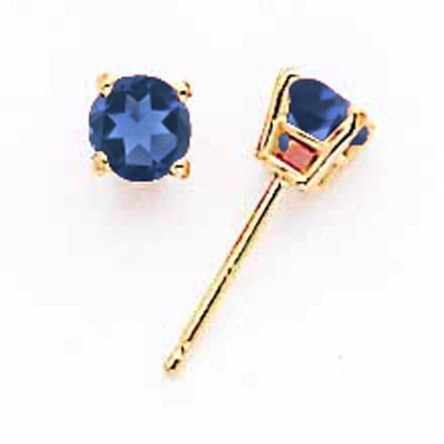 Lovely Rita's Earrings 14k Yellow Gold Sapphire Earring