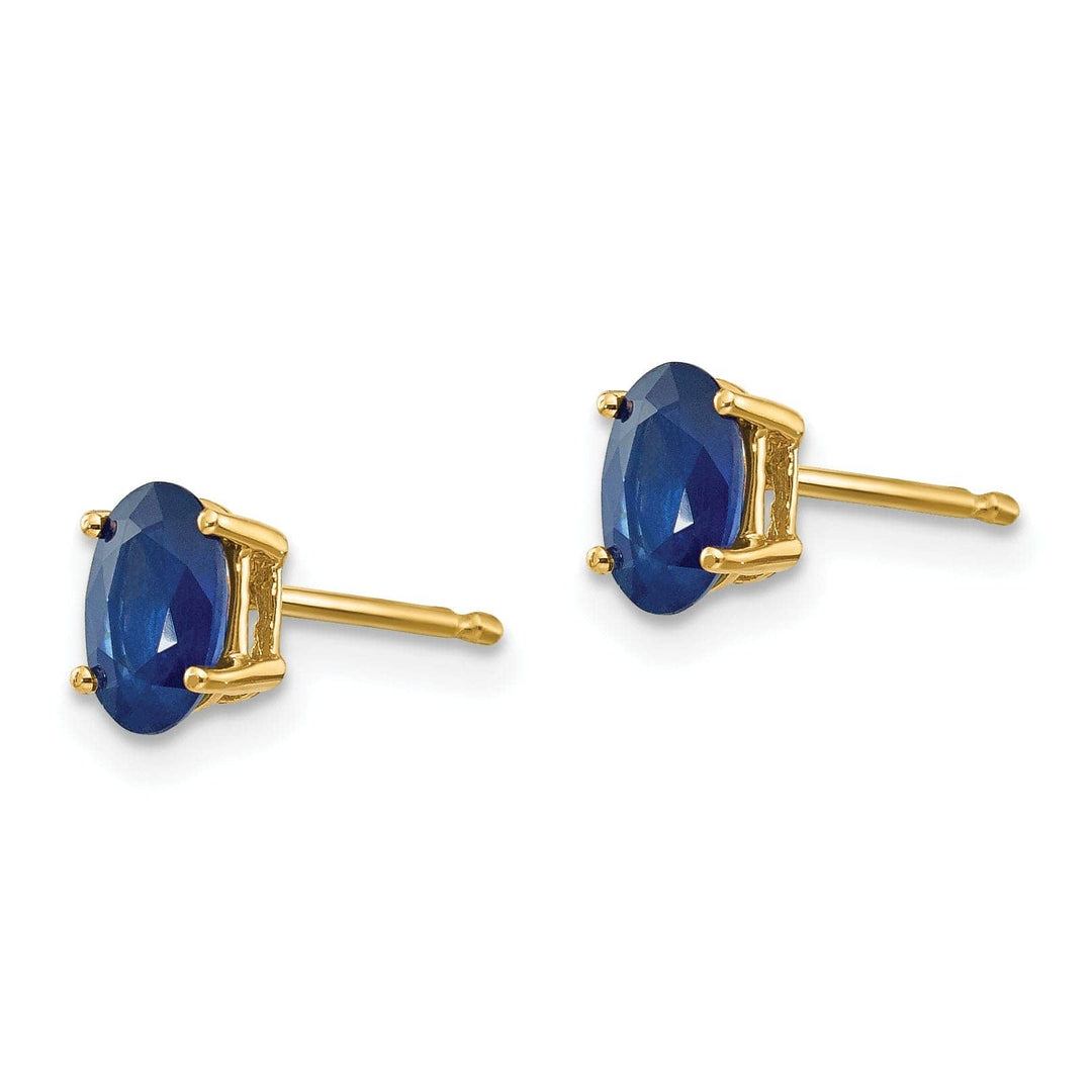 Lovely Rita's Earrings 14k Yellow Gold Sapphire Earrings