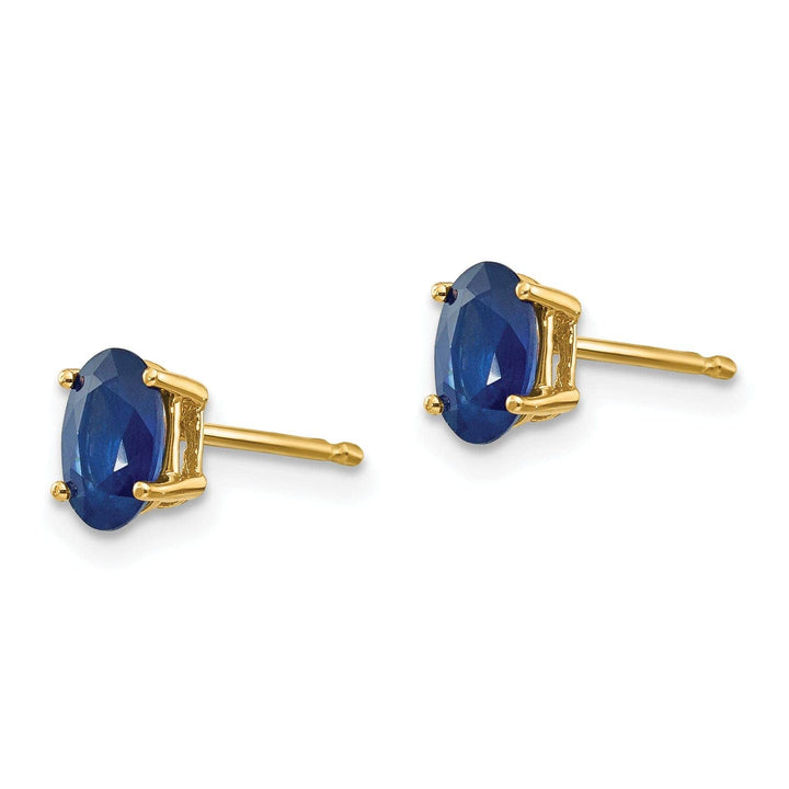 Lovely Rita's Earrings 14k Yellow Gold Sapphire Earrings