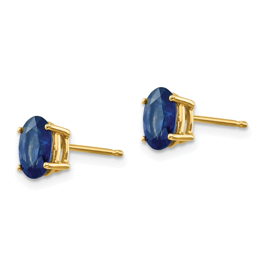 Lovely Rita's Earrings 14k Yellow Gold Sapphire Earrings