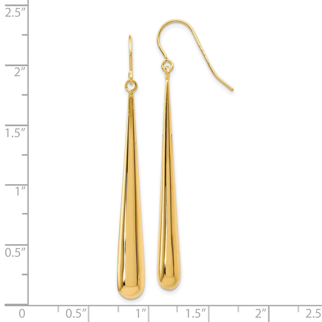 Lovely Rita's Earrings 14k Yellow Gold Shepherd Hook Earrings
