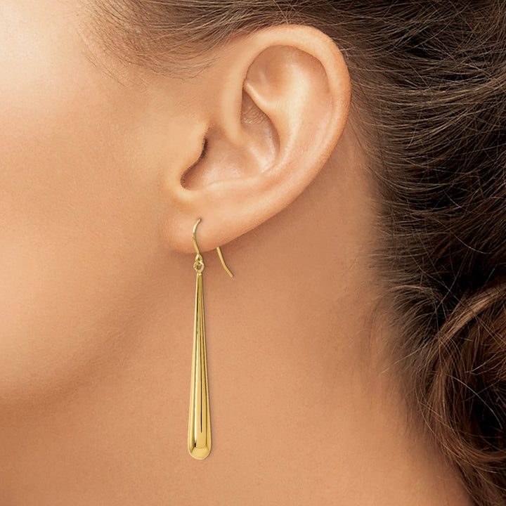Lovely Rita's Earrings 14k Yellow Gold Shepherd Hook Earrings