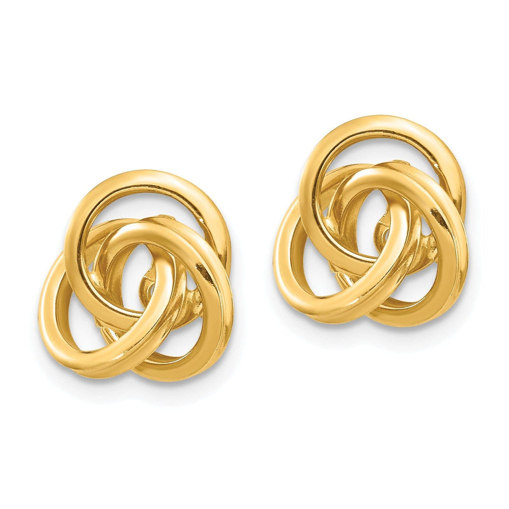 Lovely Rita's Earrings 14k Yellow Gold Small Love Knot Earring Jackets