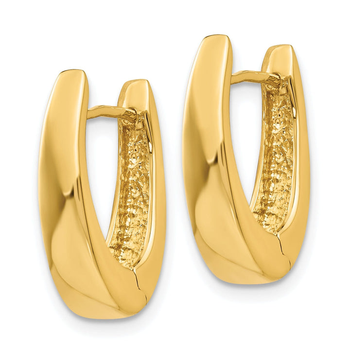 Lovely Rita's Earrings 14k Yellow Gold Solid Hoop Earrings