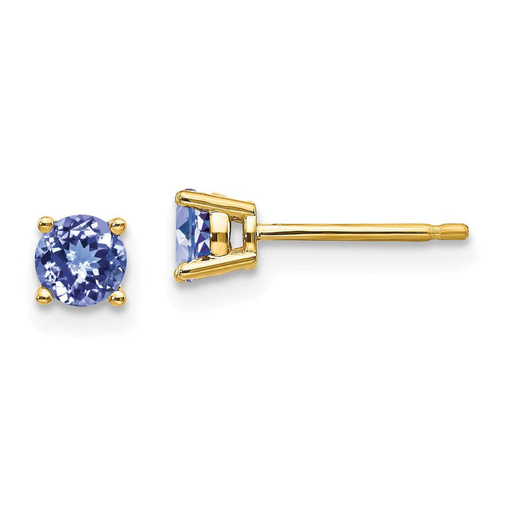 Lovely Rita's Earrings 14k Yellow Gold Tanzanite Earrings