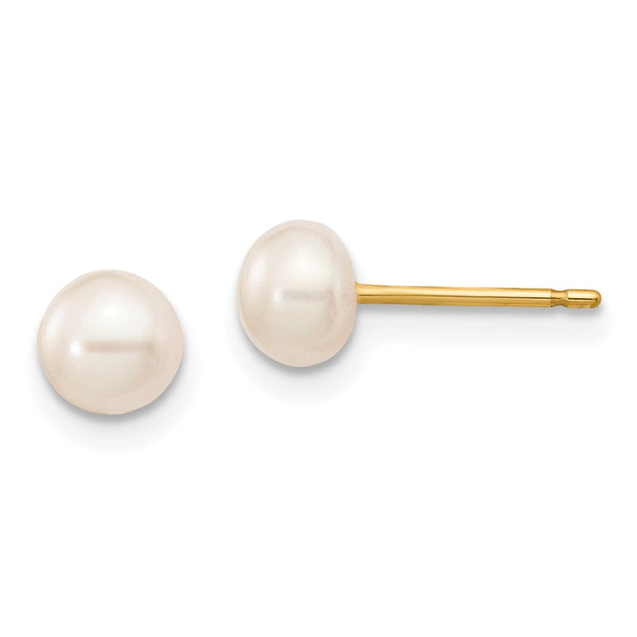 Lovely Rita's Earrings 14k Yellow Gold Three Pair Cultured Pearl Earrings