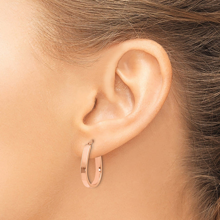 Lovely Rita's Earrings 14k Yellow Gold UShape Hoop Earrings
