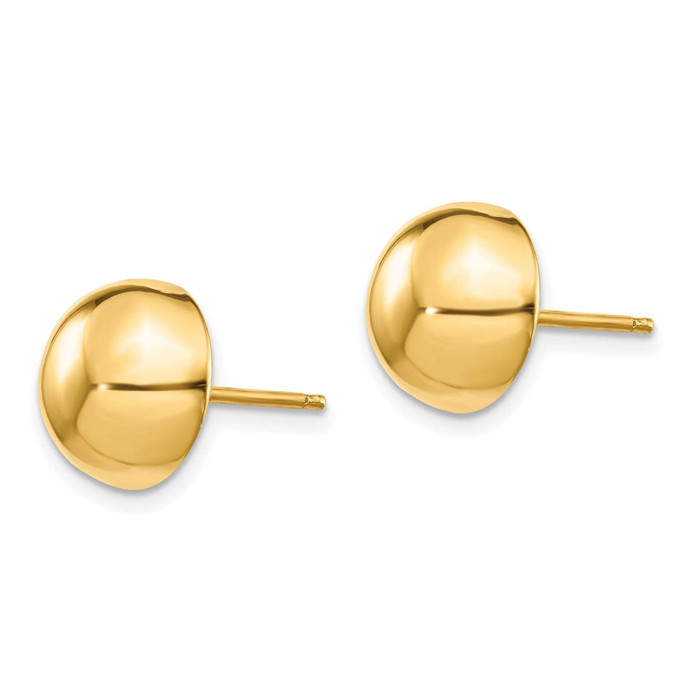 Lovely Rita's Earrings 14k Yellow Gold10MM Half Ball Post Earrings