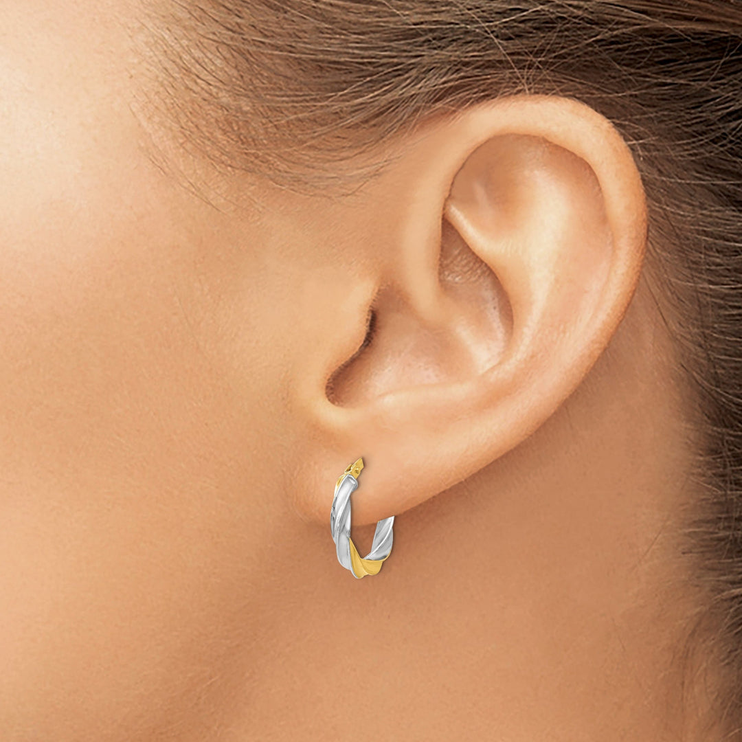 Lovely Rita's Earrings 14k Yellow Rhodium Plating Hoop Earrings