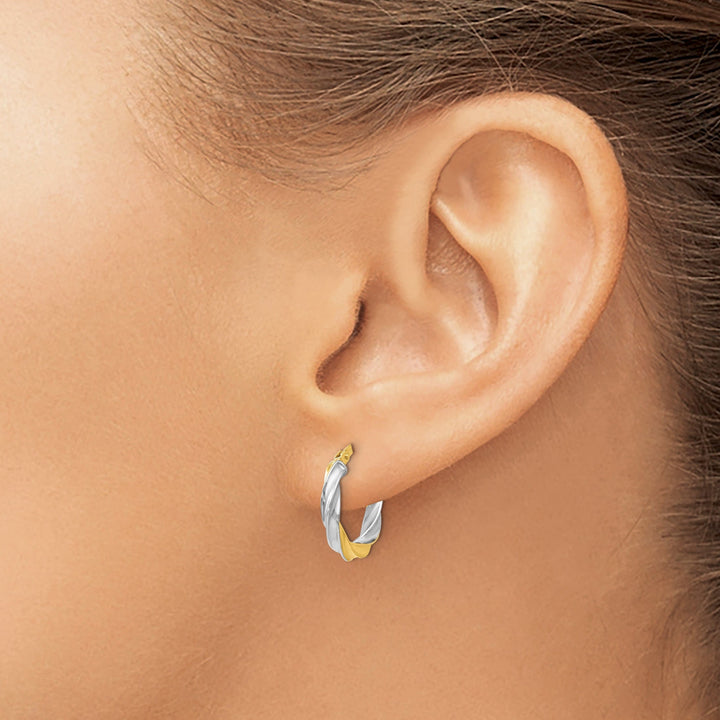 Lovely Rita's Earrings 14k Yellow Rhodium Plating Hoop Earrings