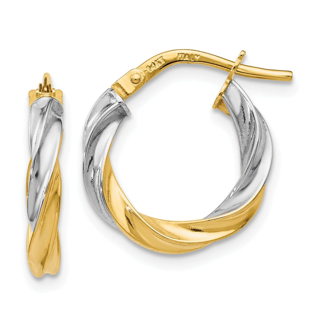 Lovely Rita's Earrings 14k Yellow Rhodium Plating Hoop Earrings