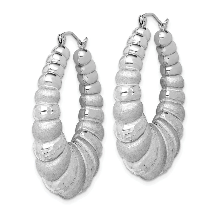 Lovely Rita's Earrings 925 Sterling Silver Shrimp Hoop Earrings