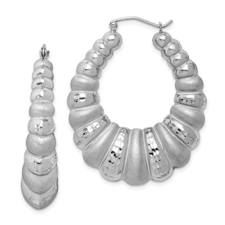 Lovely Rita's Earrings 925 Sterling Silver Shrimp Hoop Earrings