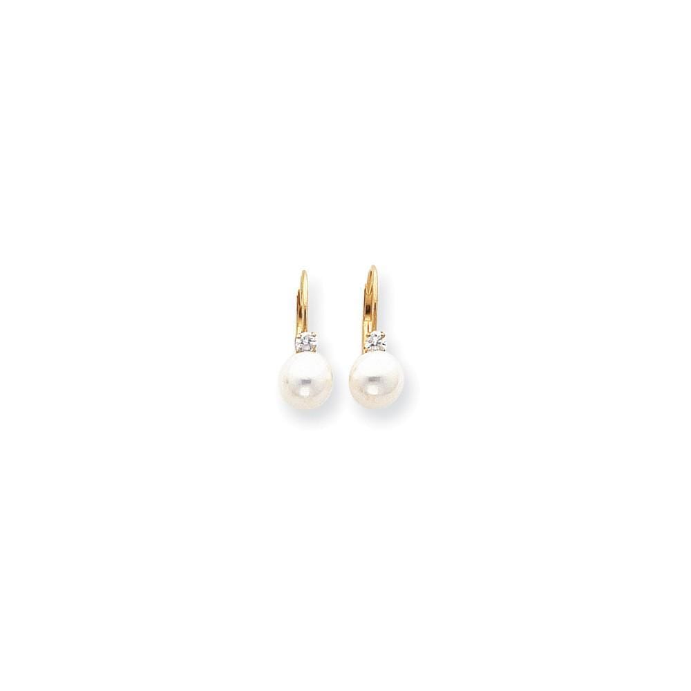 Lovely Rita's Earrings A 14k Yellow Gold Freshwater Pearl Earring