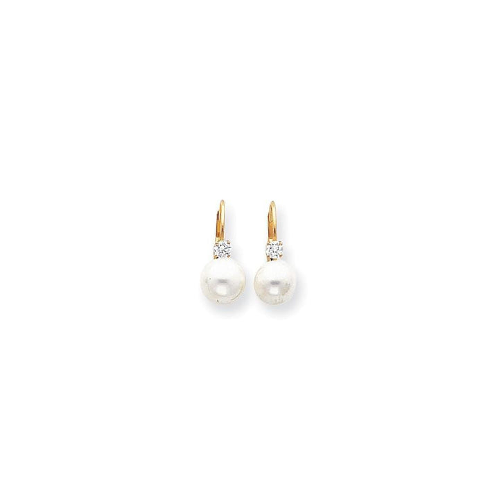 Lovely Rita's Earrings A 14k Yellow Gold Freshwater Pearl Earring