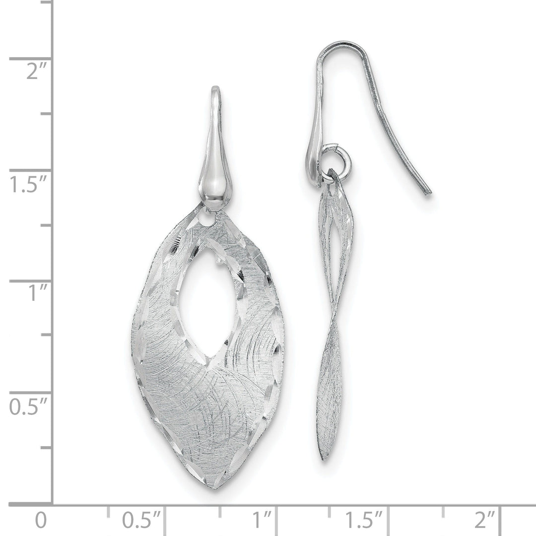 Lovely Rita's Earrings Silver D.C Dangle Shepherd Hook Earrings