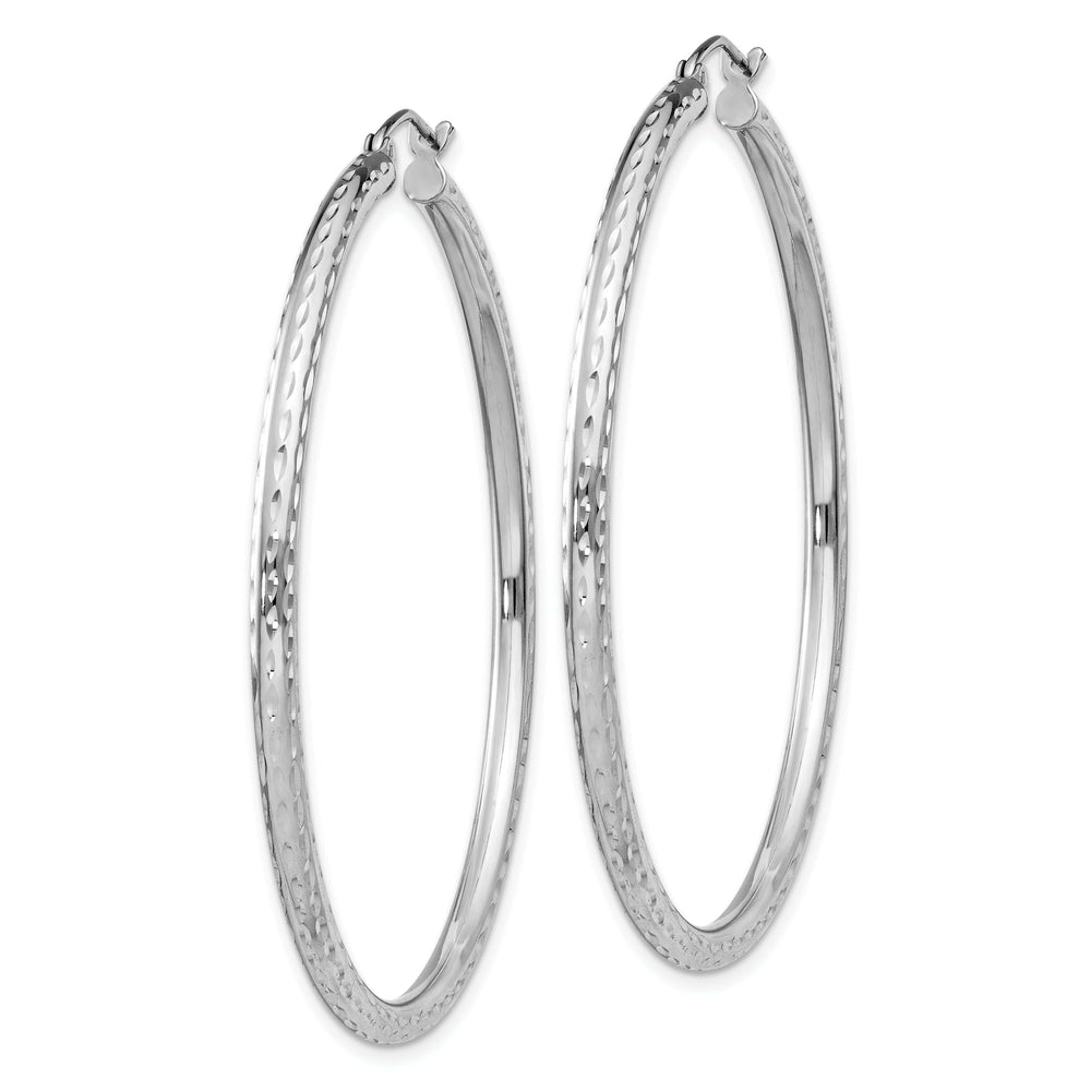 Lovely Rita's Earrings Silver D.C Hollow Hoop Wire Cluch Earrings