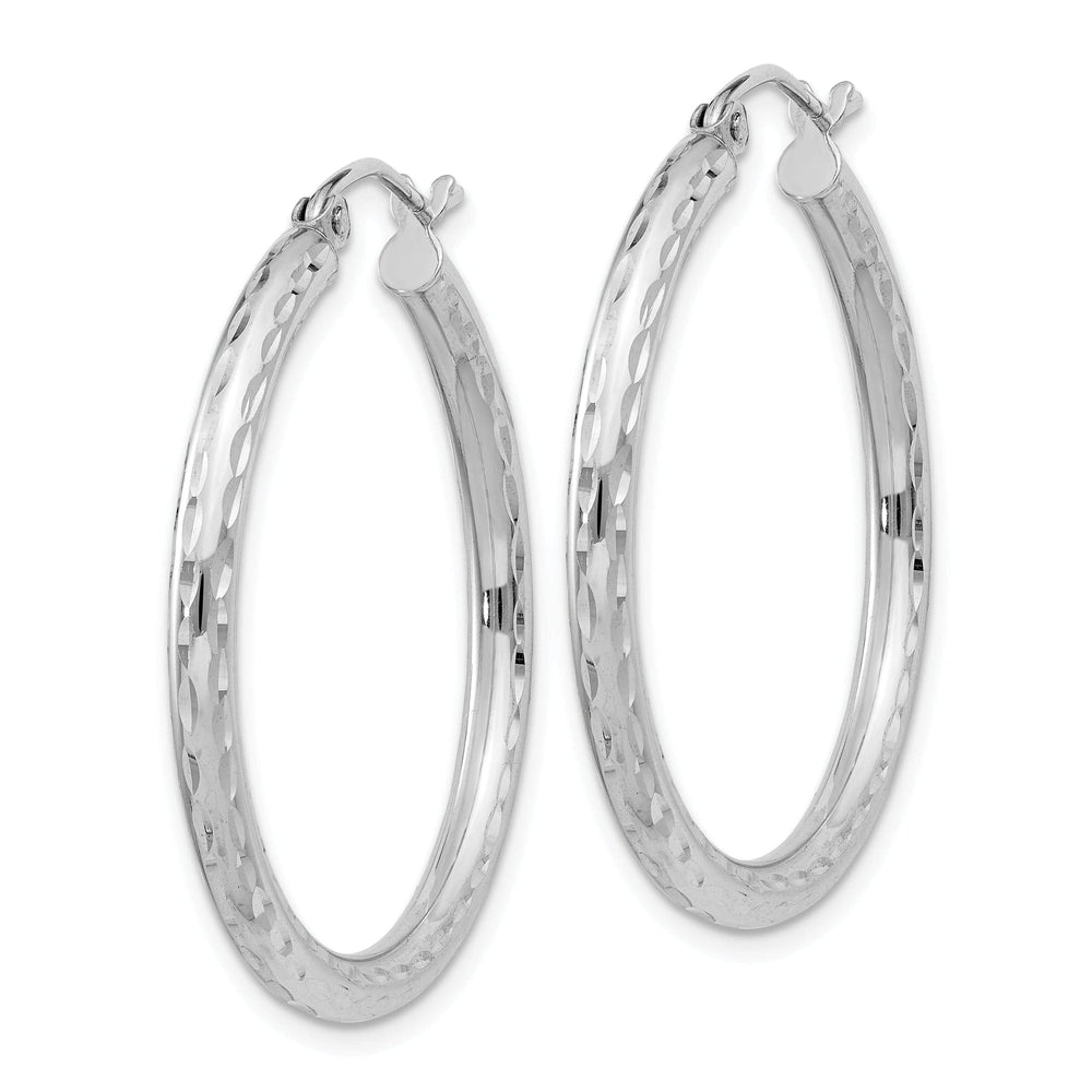 Lovely Rita's Earrings Silver D.C Hollow Hoop Wire Cluch Earrings