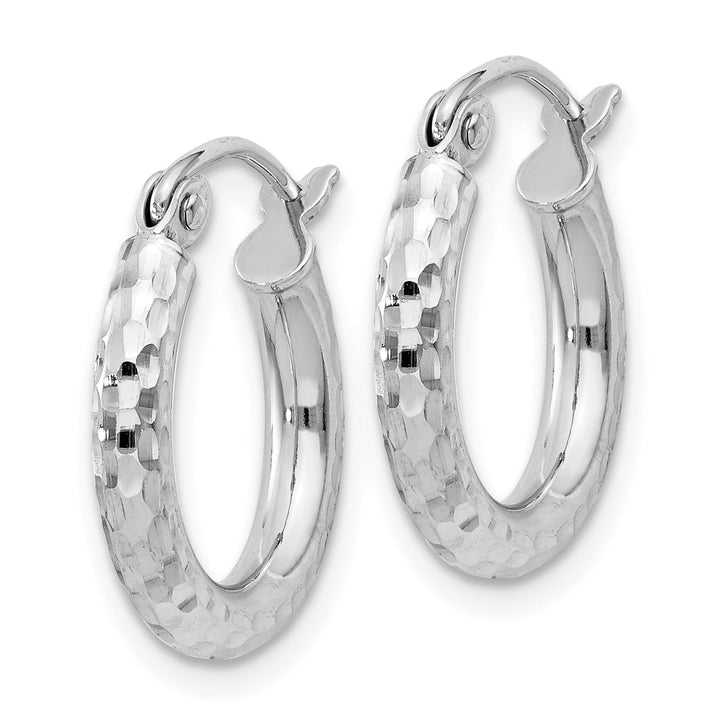 Lovely Rita's Earrings Silver D.C Hollow Hoop Wire Cluch Earrings