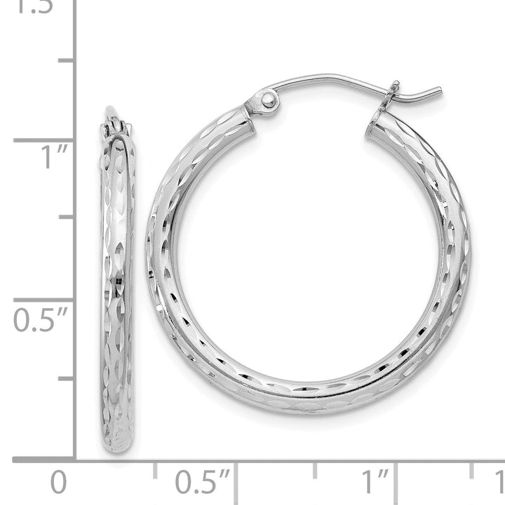 Lovely Rita's Earrings Silver D.C Hollow Hoop Wire Cluch Earrings