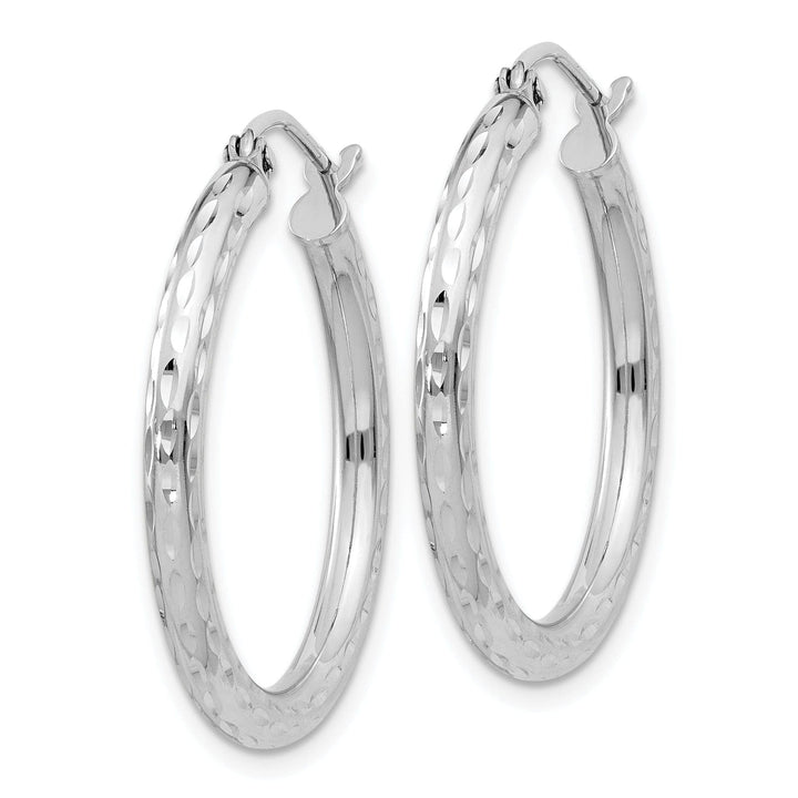 Lovely Rita's Earrings Silver D.C Hollow Hoop Wire Cluch Earrings
