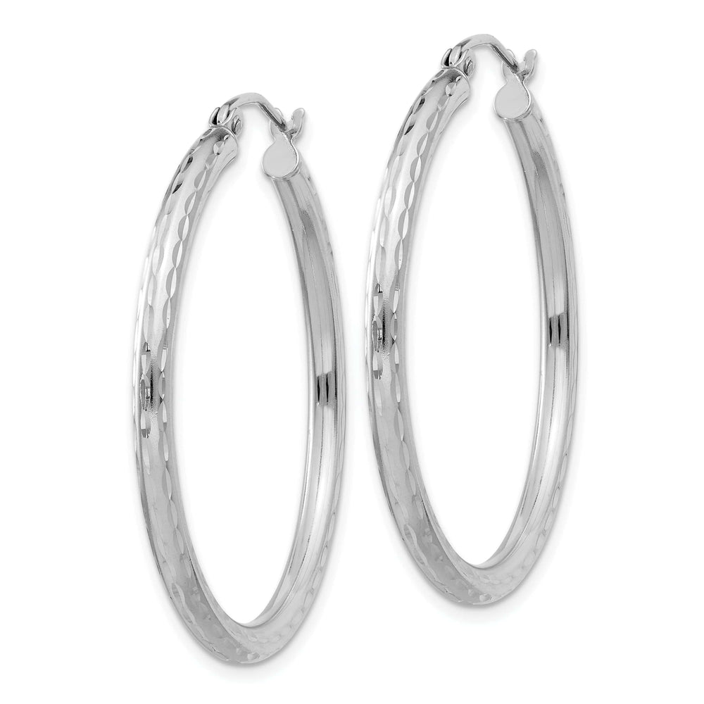 Lovely Rita's Earrings Silver D.C Hollow Hoop Wire Cluch Earrings