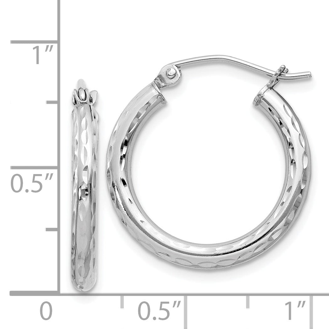 Lovely Rita's Earrings Silver D.C Hollow Hoop Wire Cluch Earrings