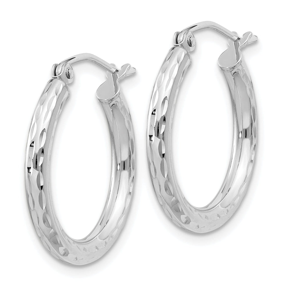 Lovely Rita's Earrings Silver D.C Hollow Hoop Wire Cluch Earrings