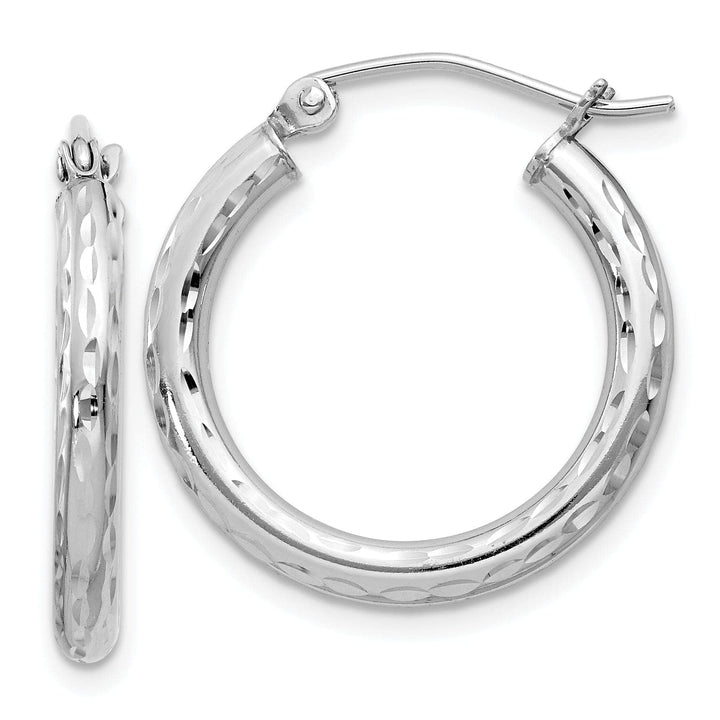Lovely Rita's Earrings Silver D.C Hollow Hoop Wire Cluch Earrings