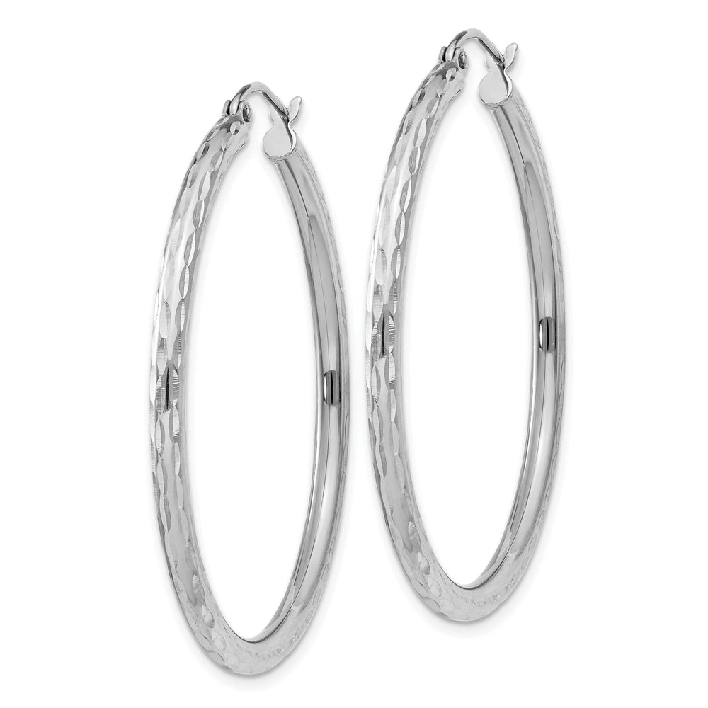 Lovely Rita's Earrings Silver D.C Hollow Hoop Wire Cluch Earrings