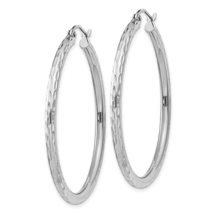 Lovely Rita's Earrings Silver D.C Hollow Hoop Wire Cluch Earrings