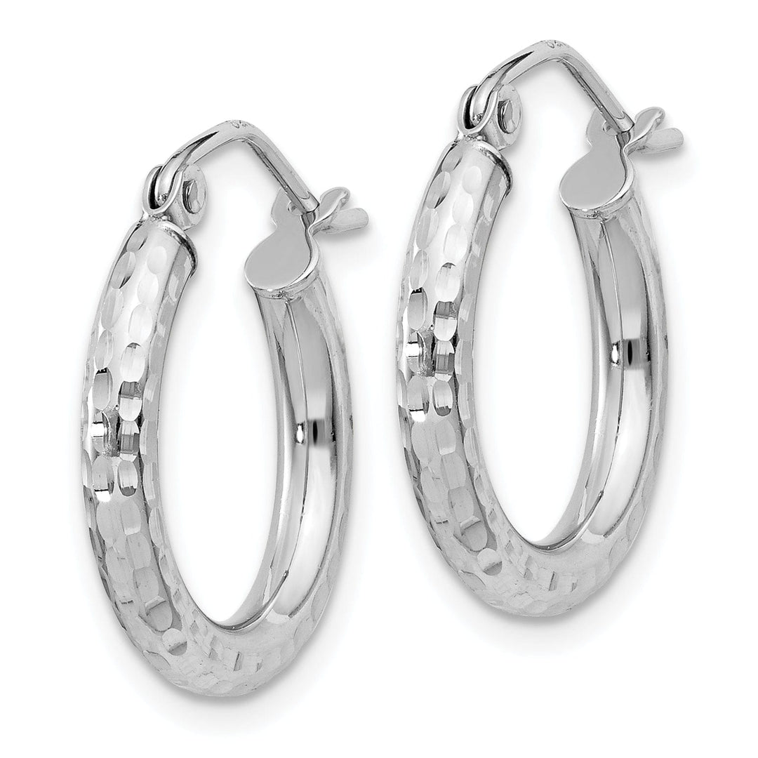 Lovely Rita's Earrings Silver D.C Hollow Hoop Wire Cluch Earrings