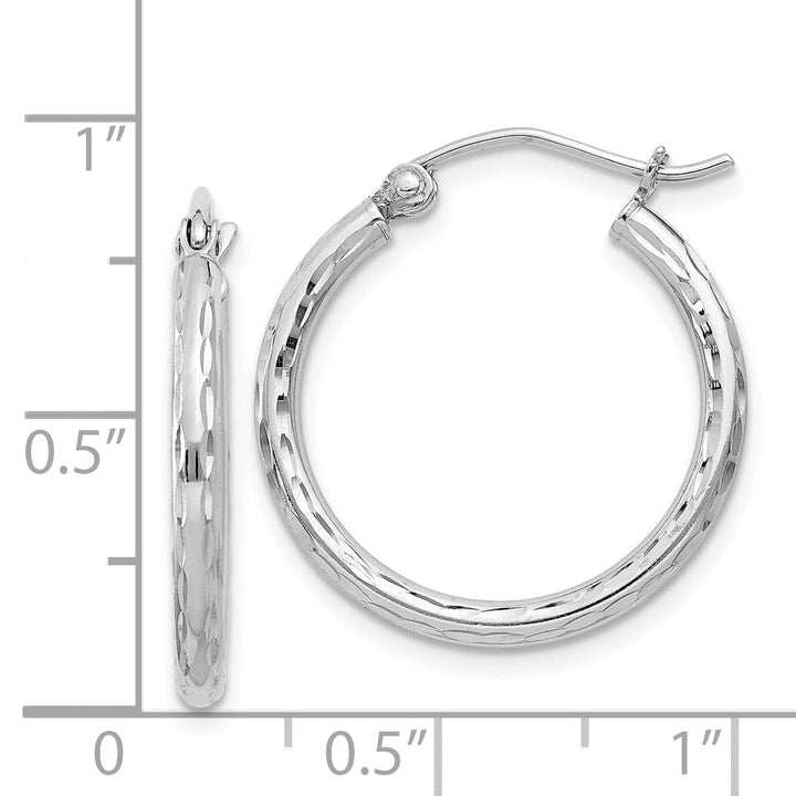 Lovely Rita's Earrings Silver D.C Hollow Round Hoop Wire Cluch Earring