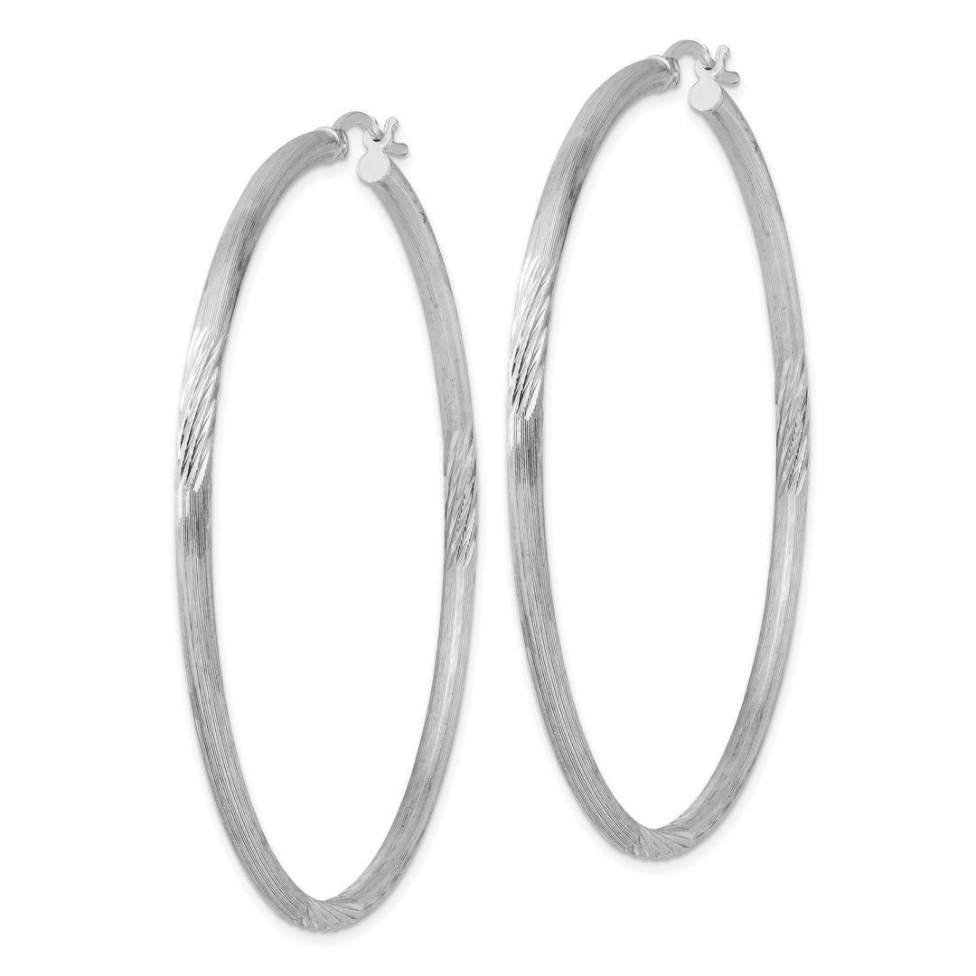 Lovely Rita's Earrings Silver D.C Hoop with Hinged Earrings