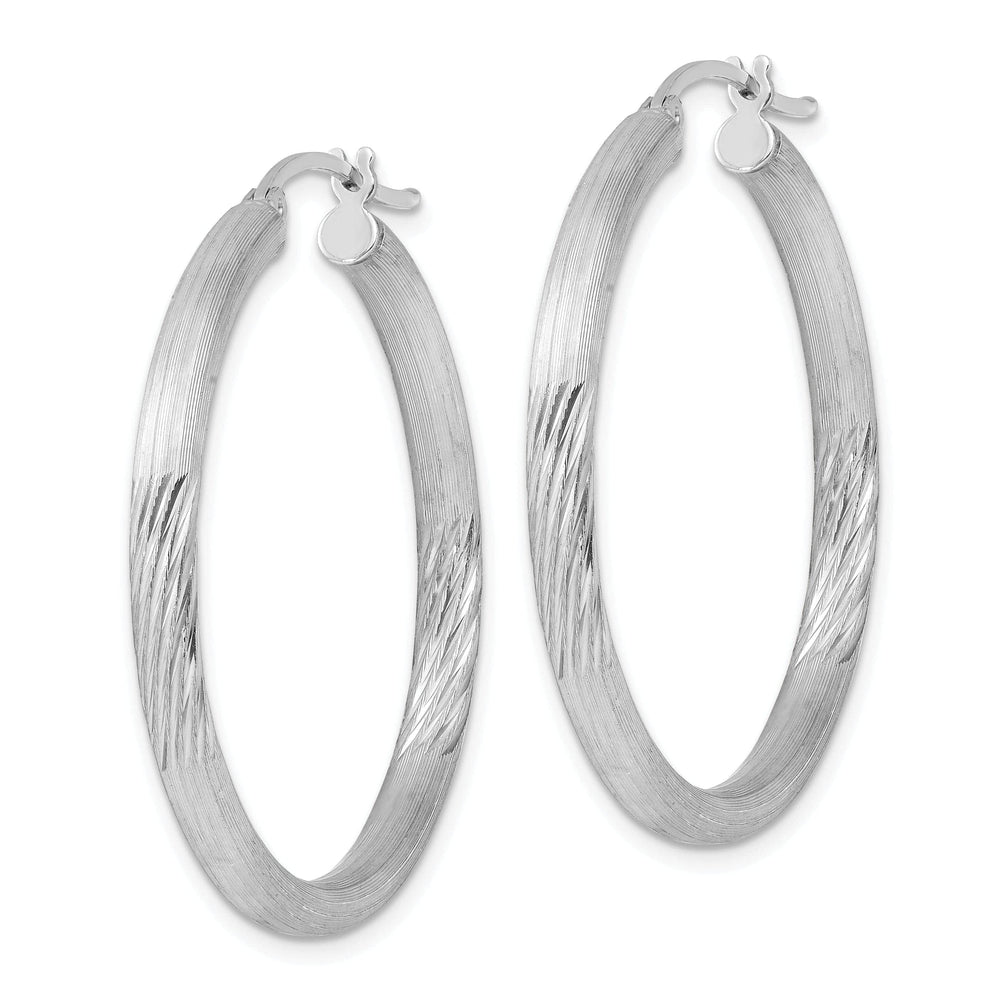 Lovely Rita's Earrings Silver D.C Round Hoop Hinged Earrings