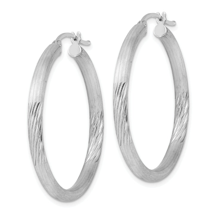 Lovely Rita's Earrings Silver D.C Round Hoop Hinged Earrings