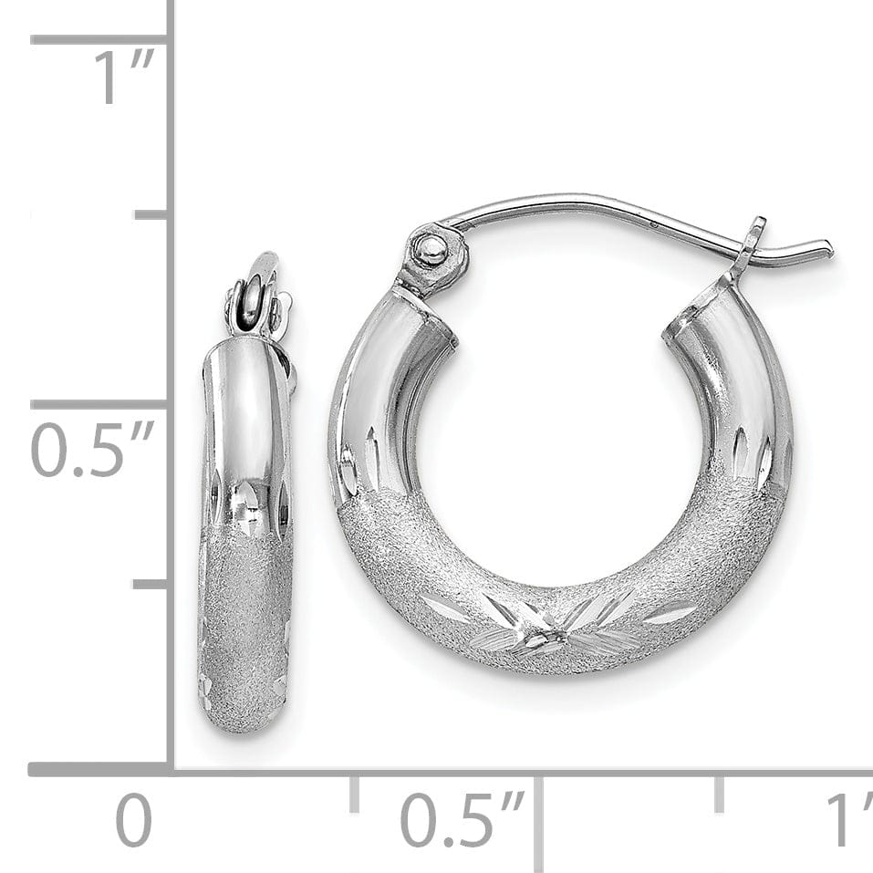 Lovely Rita's Earrings Silver D.C Round Hoop Hinged Earrings