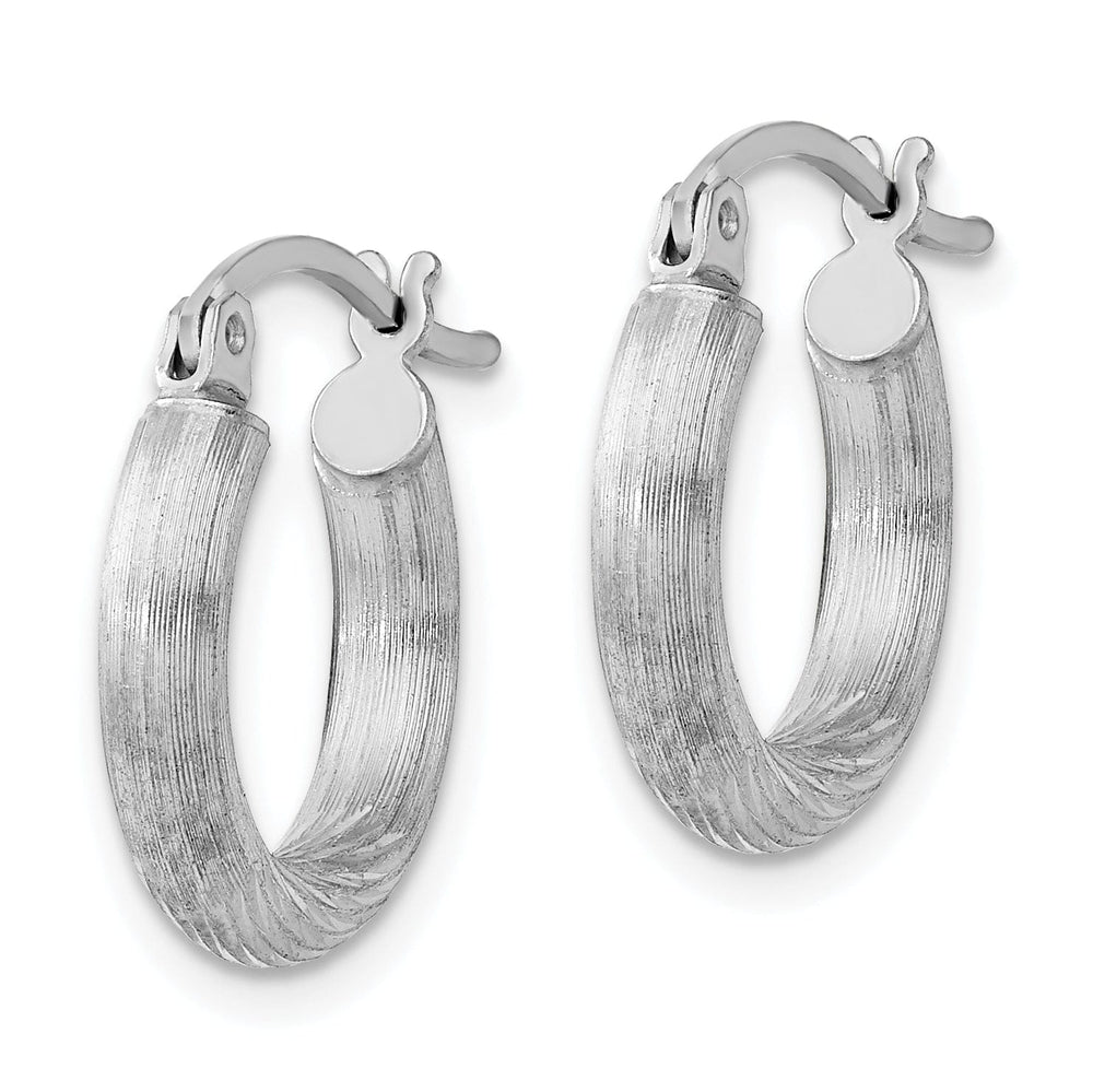 Lovely Rita's Earrings Silver D.C Round Hoop Hinged Earrings