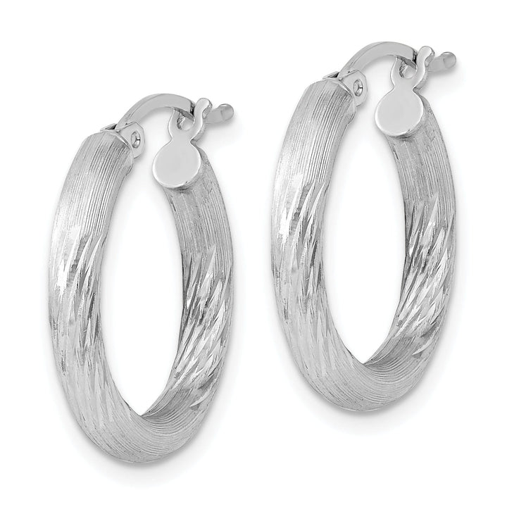 Lovely Rita's Earrings Silver D.C Round Hoop Hinged Earrings