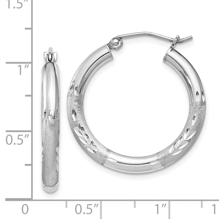 Lovely Rita's Earrings Silver D.C Round Hoop Hinged Earrings