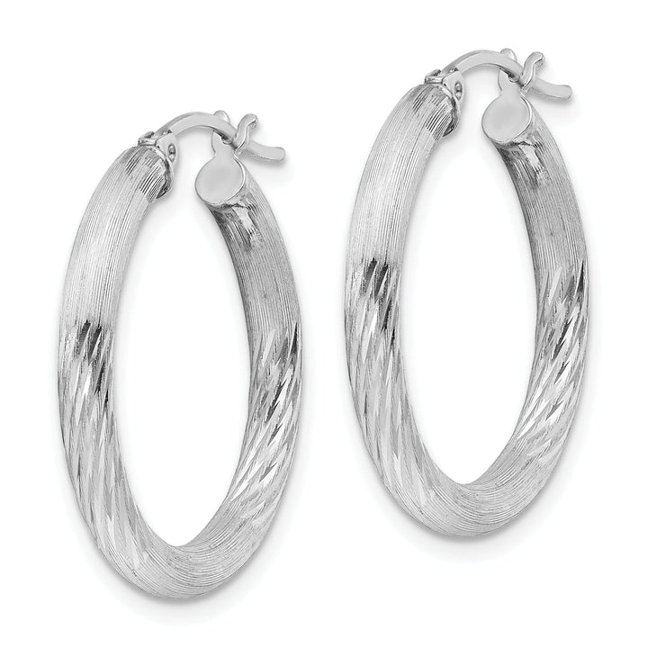 Lovely Rita's Earrings Silver D.C Round Hoop Hinged Earrings