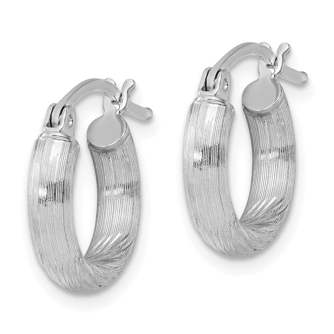 Lovely Rita's Earrings Silver D.C Round Hoop Hinged Earrings