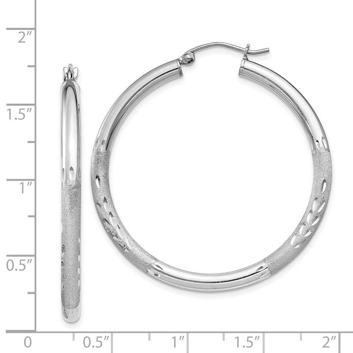 Lovely Rita's Earrings Silver D.C Round Hoop Hinged Earrings