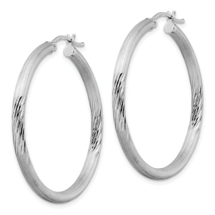 Lovely Rita's Earrings Silver D.C Round Hoop Hinged Earrings