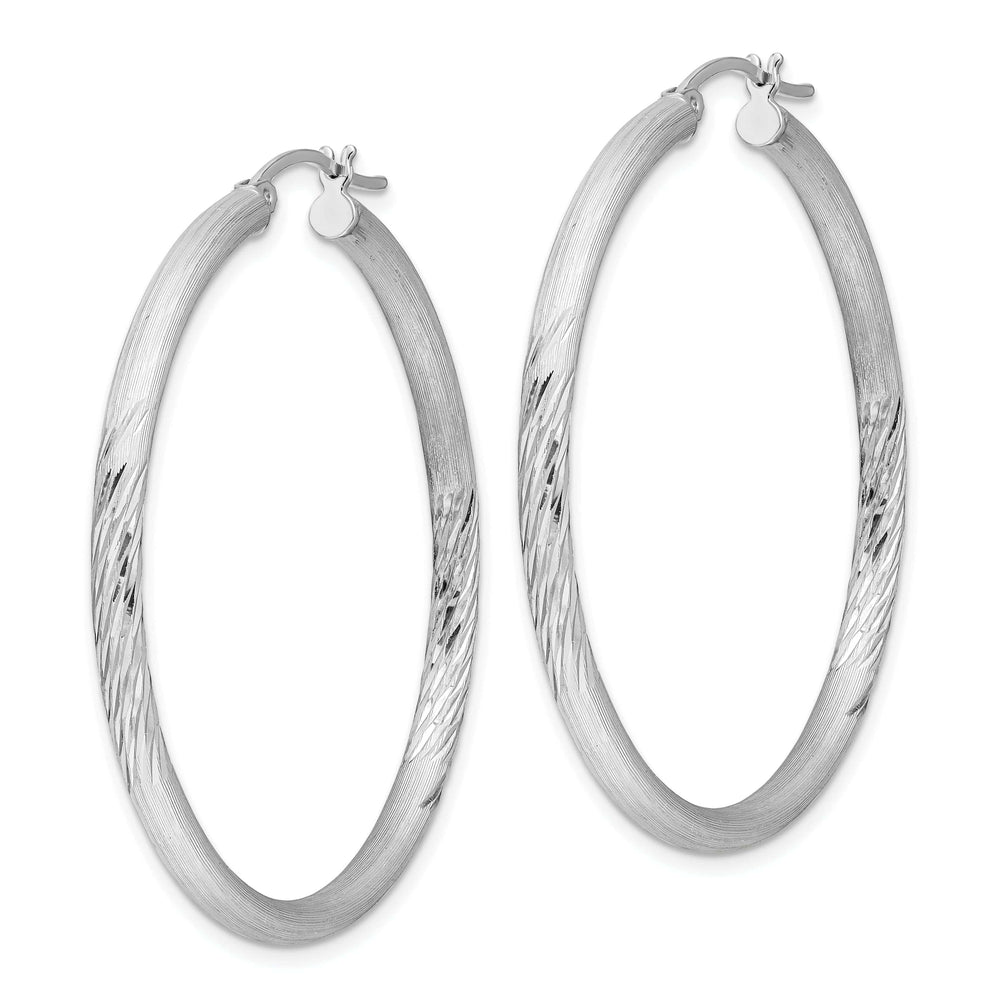 Lovely Rita's Earrings Silver D.C Round Hoop Hinged Earrings