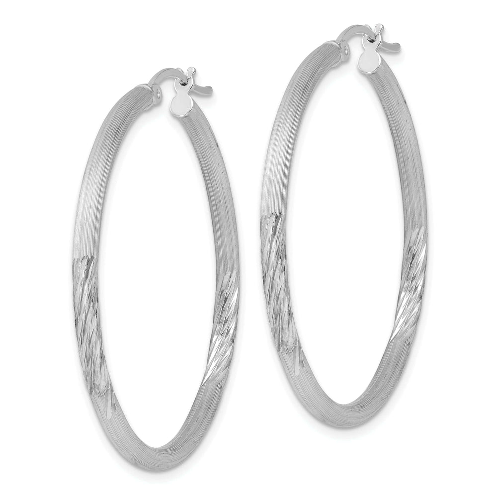 Lovely Rita's Earrings Silver D.C Round Hoop Hinged Earrings