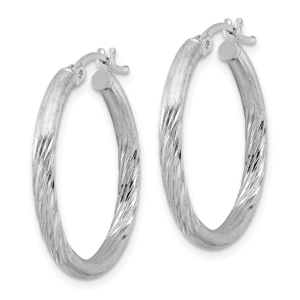 Lovely Rita's Earrings Silver D.C Round Hoop Hinged Earrings